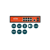 Управляемый гигабитный L2 коммутатор Wi-Tek WI-PMS310GF Управляемый гигабитный L2 коммутатор Wi-Tek WI-PMS310GF