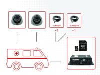 Комплект видеонаблюдения для машин скорой помощи Мовирег