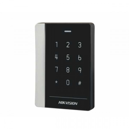 Уличный считыватель Mifare карт Hikvision DS-K1102MK с сенсорной клавиатурой Уличный считыватель Mifare карт Hikvision DS-K1102MK с сенсорной клавиатурой