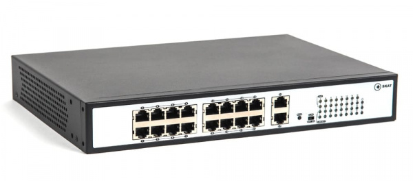 PoE-коммутатор «Бастион» Skat PoE-16E-2G PoE-коммутатор «Бастион» Skat PoE-16E-2G