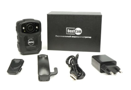 Видеорегистратор нагрудный BestCam B02 (Глонасс/GPS, Wi-Fi) 64Гб